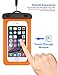 KFK Universal Waterproof Case, Cell Phone Dry Bag Pouch with Lanyard Armband for Swimming Boating Surfing for iPhone 7,7 Plus,6,6 Plus,5,5S,Samsung Galaxy S7,HTC,LG, up to 6.0 inch(Orange)