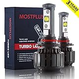 MOSTPLUS 6000K LED Headlight Kit 7600LM 9005 (9140,9145,H10,HB3) Cool White 3 Years Warranty