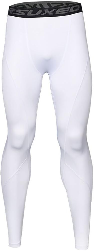 ARSUXEO Men's Compression Tights Running Pants Baselayer Legging K3 : Clothing