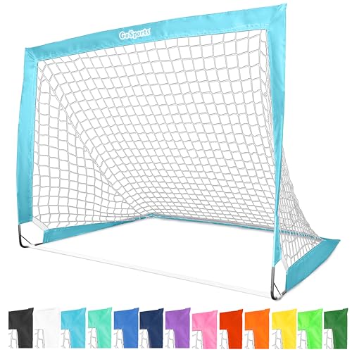 GoSports Team Tone 4 ft x 3 ft Portable Soccer Goal for Kids - Pop Up Net for B…