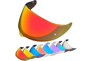 YMTSGEQ GT-Air 3 Helmet Visor Replacement.CNS-1C Helmet Face Shield UV Protection Compatible with GT-Air 3 (Revo Deep Red)