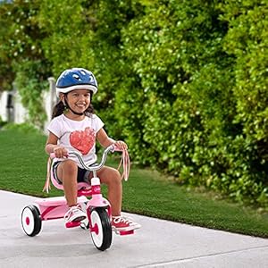 radio flyer 33p girls classic pink dual deck tricycle