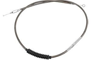 WORLDMOTOP 55" 59" 63" 67“ 71" 75” 79" Stainless Steel Clutch Cable Wire Kit Compatible with Harley Iron XL 883 1200 Dyna Sof