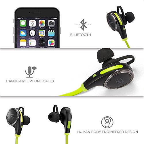 image for TaoTronics Bluetooth Headphones Wireless Earbuds Sports In Ear Sweatpr
