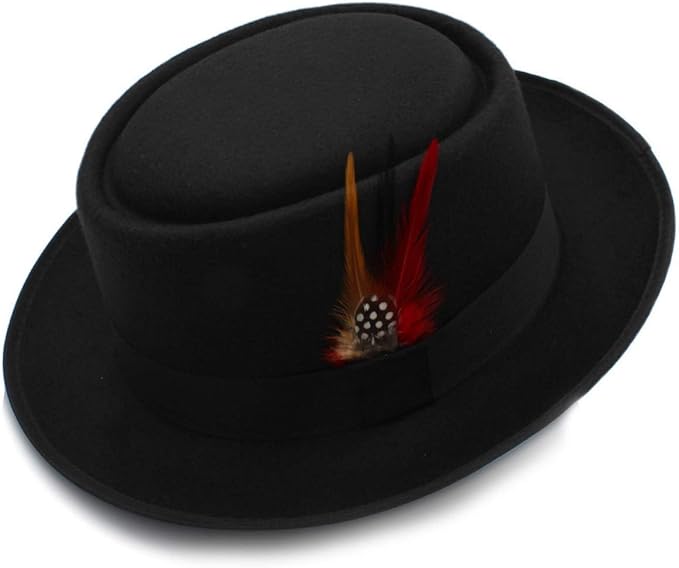 Lana Negro Bobble Sombrero Con Verdadero Zorro Pom-pom / Lana Natural