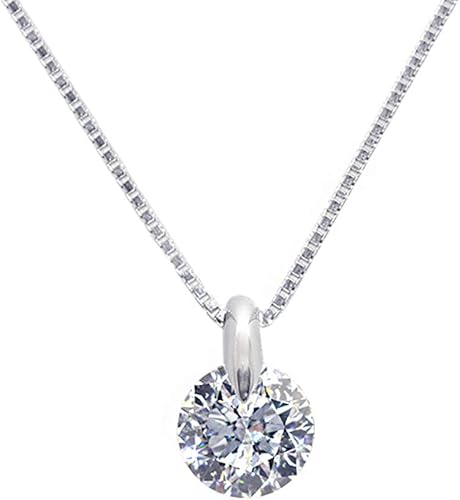 Amazon 京セラ Kyocera ダイヤモンド ネックレス プラチナ 1カラット 一粒 鑑定書付 Mカラーup I1up Goodup ベネチアンチェーン 天然石 ネックレス 通販