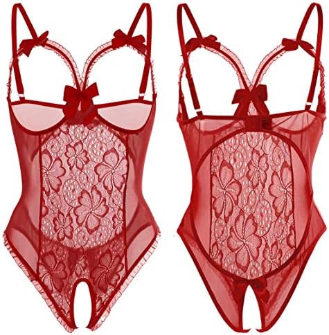 Lingerie for Women One-Piece Teddy Lingerie Bodysuit Lace Nightie