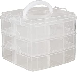 Rayher Caja clasificada con asa, Surtido, 15,5x15,5x12,9 cm ...