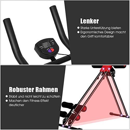 COSTWAY-Bauchtrainer-mit-4-stufigem-Widerstand-Rueckentrainer-mit-LCD-Display-AB-Trainer-klappbar-Bauchmuskeltrainer-bis-100kg-belastbar-Heimtrainer-schwarz