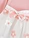NNJXD Baby Girl Long Sleeve Cotton Kids Casual School Dress for Children Size 9-12 Months Pink