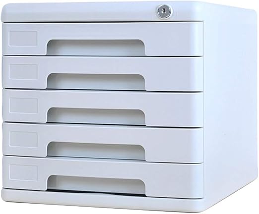 Desktop-Aktenschränke 5 Schichten Abschließbare Schublade Office