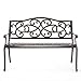 Christopher Knight Home Laughlin Cast Aluminum Bench, Shiny Copper