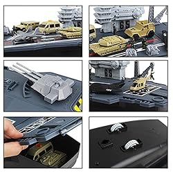 deAO Aircraft Carrier Toy Army Men with Scale Model