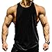 Magiftbox Men's Muscle Workout Tank Tops Gym Shirts T189_Black_US-XL