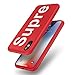 iPhone X Case,AICase Ultra Thin Lightweight Supre Fashion Full Body Coverage Protection Soft PC [Dual Layer][Slim Fit] Case with Tempered Glass Screen Protector for Apple iPhone X/10 (Red)