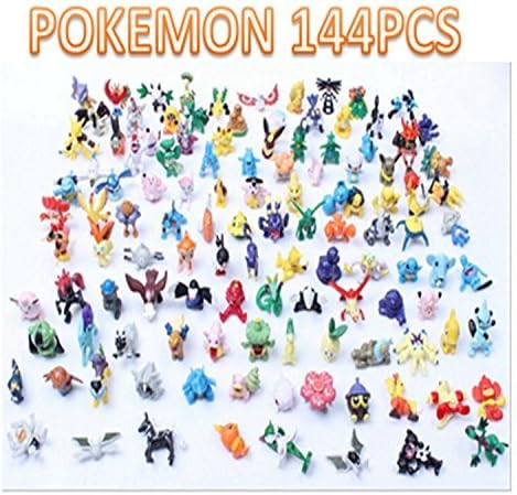 Pokemon Pikachu Monster Mini Plastic Figure (144 Piece) With Pikachu Guarantee