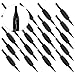 20 pcs. 7 Round Disposable Tattoo Tubes with Tips & 1 in. Gel Grips - 7RT