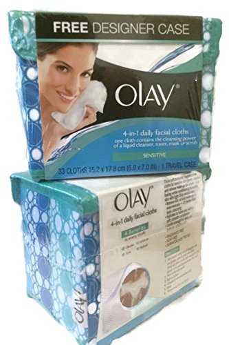 Olay 4-1 Sensitive Daily Facial Cloths in Designer Case 33 count