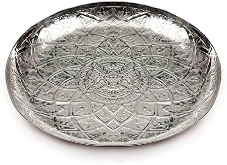 silberkanne Oriental tray with Moroccan pattern, 35 cm, top workmanship