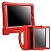 HDE Case for iPad Air 2 - Kids Shockproof Bumper Hard Cover Handle Stand with Built in Screen Protector for Apple iPad Air 2-2014 Release 2nd Generation (Red)