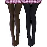 VERO MONTE Womens Opaque Fleece Lined Tights Colorful Warm Winter Thermal Tights