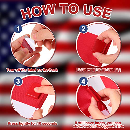 Frienda Flag Weights 8 Pieces Flag Tangling Prevention Weight Anti