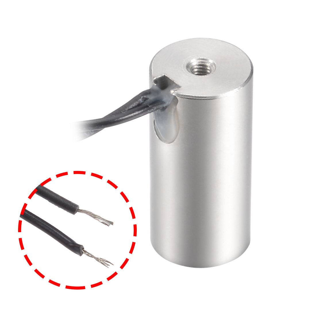 uxcell 80x38mm DC12V 1000N Electric Sucking Disc Solenoid Lift Holding Electromagnet