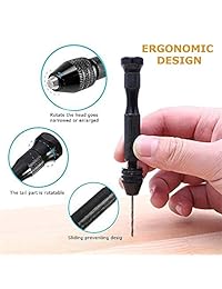 Juego de brocas de precisión con brocas giratorias de mano, 31 herramientas giratorias para modelos de madera, herramienta de perforación DIY