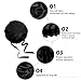 LILYSILK 100% Mulberry Silk Bonnet, 19 Momme Silk Night Sleep Cap Adjustable Hair Wrap for Sleeping, Black