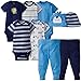 Gerber Baby Boys' 9-Piece Onesies Bodysuit, Pant and Cap Set, Safari, 0-3 Months