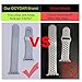 Ocydar Apple Watch Band 38mm, Soft Silicone Nike+ Sport Style Replacement iWatch Strap Band for Apple Watch Series 1 Series 2, Apple Watch Nike+, S/M Size - Silver / White