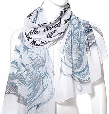 Annabelle Lee Book Scarf Chiffon