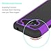 Galaxy Sky Case, Galaxy J3 2016/J3 V Case, Galaxy Express/Amp Case, Galaxy Sol Case, Zectoo Hybrid Dual Layer Shockproof Armor Defender Rugged Rubber Plastic Phone Case Cover - Purple