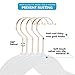 MOGI'S Premium Velvet Hangers (Pack of 50) Heavyweight - Non Slip - Velvet Suit Hangers Black - Copper/Rose Gold Hooks,Space Saving Clothes Hangers (Black)
