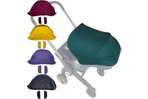 Feliliber Stroller Replacement Accessories Canopy, Colorful Sun Shade Compatible with Doona Car Seat & Strollers (Blackish Green)
