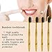 Bamboo Toothbrush, Recyclable Toothbrushes, Biodegradable, Eco Friendly, Vegan, Wood, Plastic Free, Charcoal Infused BPA Free Bristles, Teeth Whitening- Pack of 4
