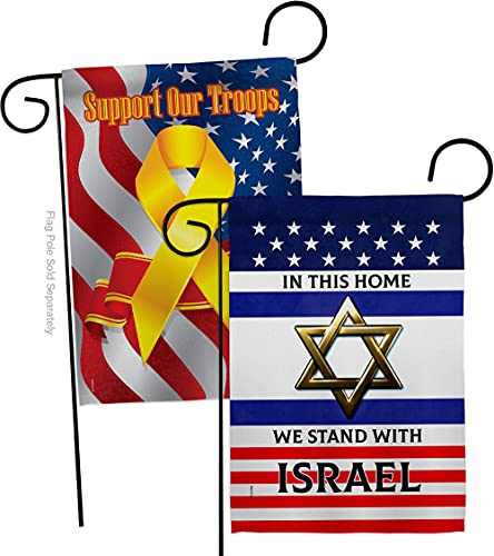 USA Decoration We Stand with Israel Garden Flag Pack Support Cause Pray for Hom…