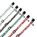 Lamphyface 6 Pack Christmas Cat Collar with Bell Breakaway Adjustable