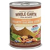 Whole Earth Farms Grain Free Hearty Salmon Stew Canned Dog Food, 12.7 oz., Case of 12
