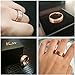 King Will Glory 8mm Rose Gold Plated Tungsten Carbide Ring Wedding Band Matte Finish Comfort Fit