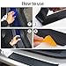 PAMISO 8pcs Car Door Sill Scuff Guard, Welcome Pedal Protect, Anti-kick Scratch for Cars Doors