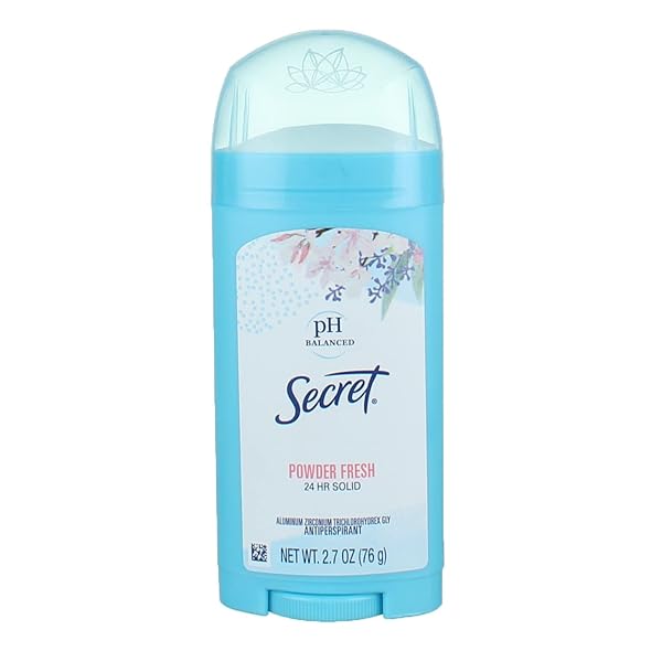 SECRET ANTI-PERSPIRANT DEODORANT WIDE SOLID, POWDER FRESH 2.7 OZ