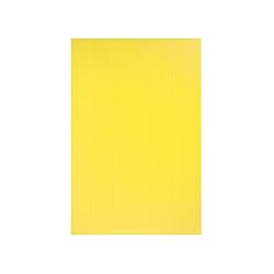 uxcell Corrugated Plastic Sheets,3mm Yellow Blank