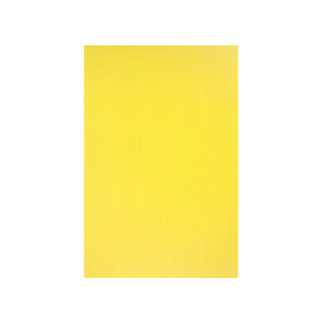 uxcell Corrugated Plastic Sheets,3mm Yellow Blank