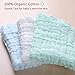 Baby Muslin Washcloths, Soft Newborn Baby Face Towels, Multi-Purpose Natural 100% Cotton Baby Towels, 6 Pack 10