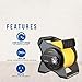 STANLEY 655704 High Velocity Blower Fan - Features Pivoting Blower and Built-in Outlets (Renewed)