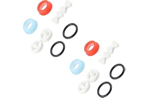 16Pcs Faucet Repair Kit, Ceramic Disc Cartridges and Silicone Washers, Universal Fit Valve Replacement for Kitchen and Bathro