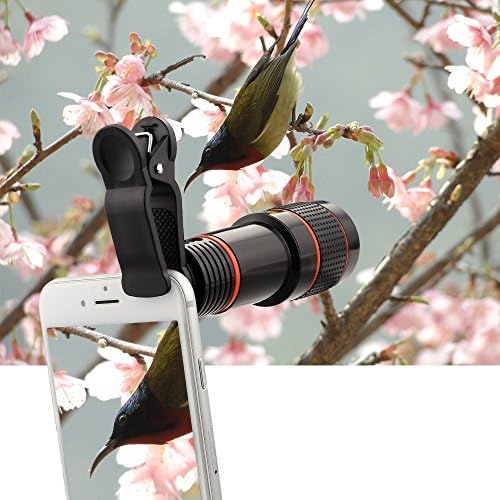 Wannabuy 8x Zoom Optical Cellphone Lens Telescope + Universal Holder for Camera Mobile Phone Telescope for iPhone 7, 6/6S/6Plus,5/5S/5Plus , Samsung Galaxy 8,7/S7,6/S6 edge/S5, Note 7/6/5