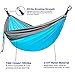 Tempotrek Double Camping Hammock -Best Parachute Hammock - 800LB High Capacity, Lightweight Nylon Portable Hammock for Backpacking, Travel, Beach, Yard. 118