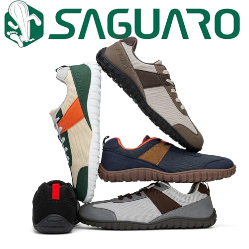 SAGUARO Zapatillas Barefoot Hombre Calzado Minimalistas con Puntera Ancha para Uso Diario, Talla 39-48